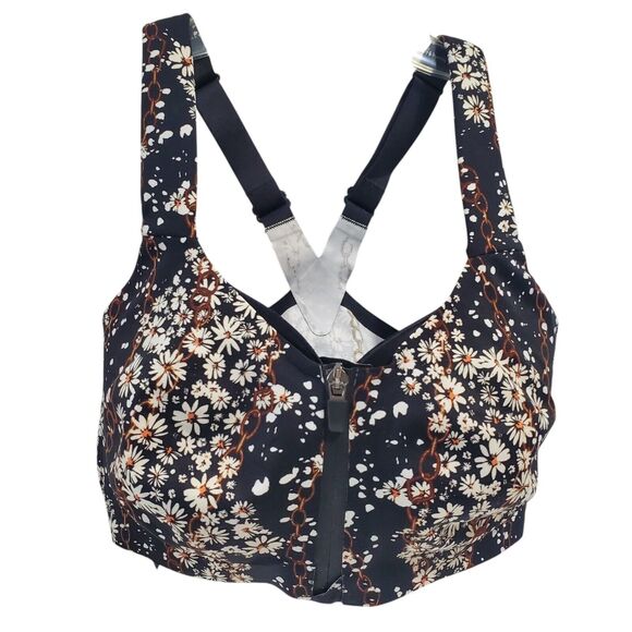 Victoria's Secret Other - Victoria Secret Front Close zip Sports Bra Size 34DD Ultra Knockout Daisy Chains
